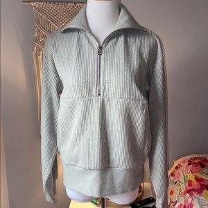 Varley Cyrus Half Zip in Cord Sweat Size XS